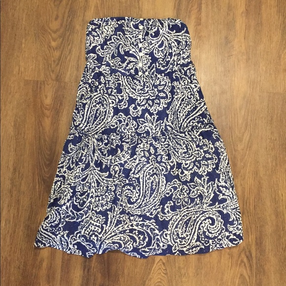 American Eagle strapless dress with beach vibes! - Picture 2 of 6
